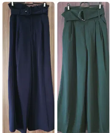 앙데팡당 와이드 팬츠 2종 세트 M 사이즈 묶음 판매