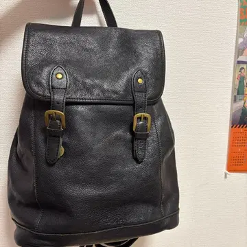 블랙 가죽 백팩 백팩