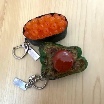 식품 샘플 키링