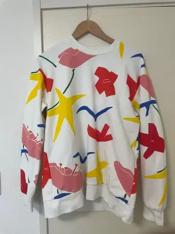 ZARA SEBASTIAN CURI 플라워 맨투맨 M