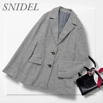 스나이델 울 혼방 테일러드 자켓(S) 모노톤 하운드투스 슬림 고급