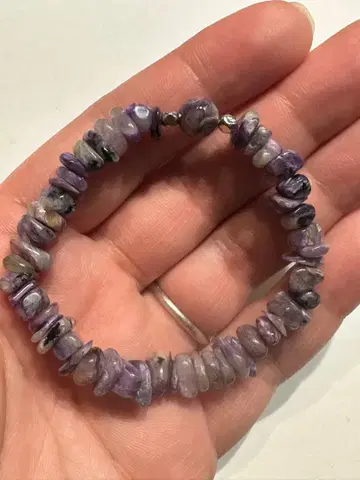 찰로아이트 실리카 & 조약돌 팔찌