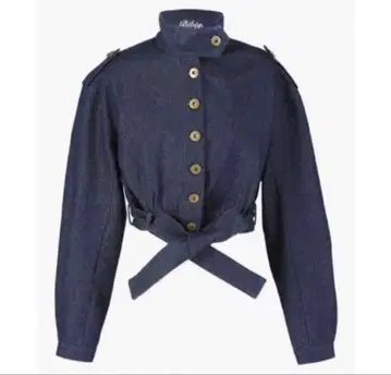 Bibiy 블루 데님 숏 기장 자켓