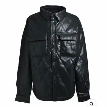 BREATH FW25 FAUX LEATHER QUILTING SHIRT