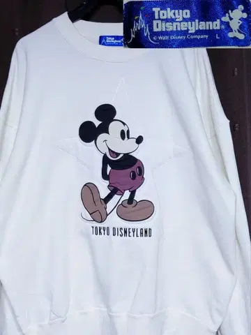 공식 TOKYO Disneyland 90s00s 맨투맨 트레이닝복