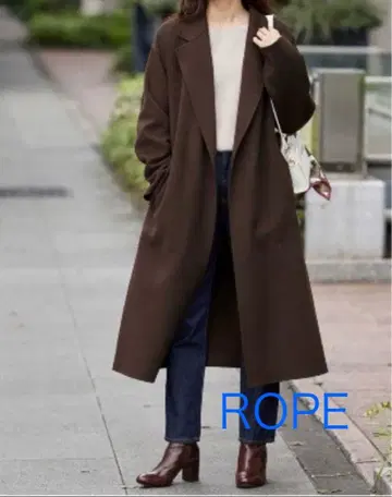 ROPE 캐시미어 혼방 울 롱 코트