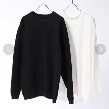 [ 인기 상품 ] THE SHOP TK 크루넥 니트 스웨터 블랙 화이트