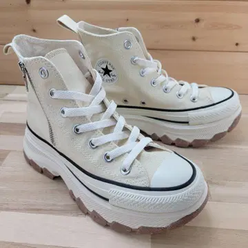 컨버스 올스타 트렉 웨이브 하이 버터 화이트 22.5cm