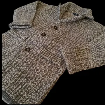 새상품급 두꺼운 원단 니트 자켓 그레이