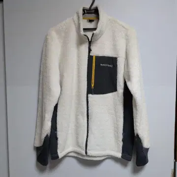 manoball 플리스 자켓 화이트/그레이