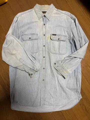 Wrangler 데님 셔츠 2L 라이트 블루