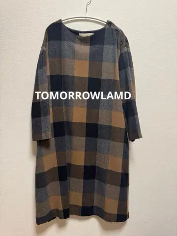 투모로우랜드 KNOTT 체크 원피스
