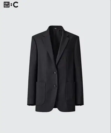 [ 새상품급 ] UNIQLO C 오버 사이즈 자켓 블랙 XL
