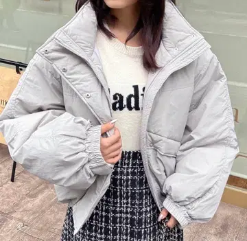 INGNI 라이트 그레이 몬스터 퍼프 블루종 자켓 새상품