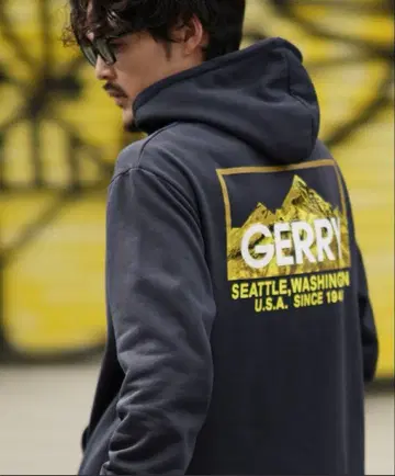 [ GERRY ] 별주 네온 컬러 프린트 속기모 후드티