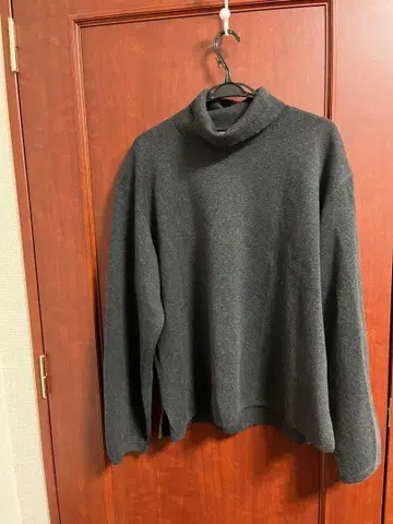 WYM 다크 그레이 터틀넥 니트 스웨터 L