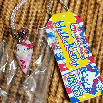 산리오 헬로키티 고토치 네즈케 스트랩 하라주쿠 이치고 크레이프