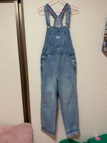 리바이스 라이트 블루 데님 오버롤