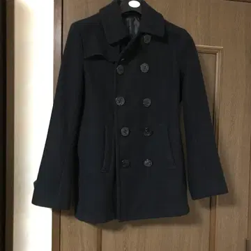 블랙 울 피코트