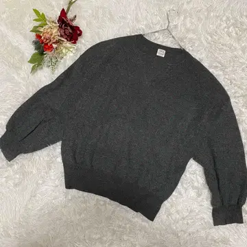 새상품급 [ Ungrid ] 다크 그레이 오버 사이즈 니트(F)