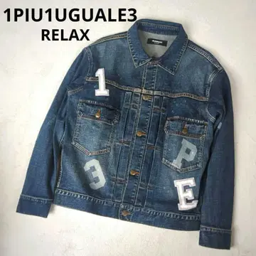 [새상품급] 1PIU1UGUALE3 RELAX 데님 자켓 남성용 S 블루