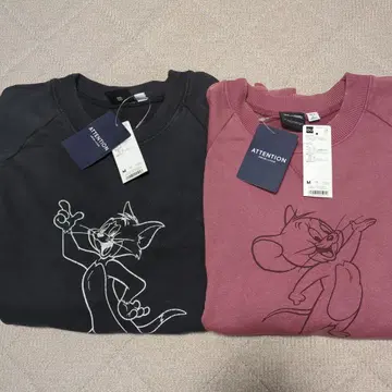 새상품 GU 톰과 제리 트레이닝복 M 사이즈 2색 세트 판매!