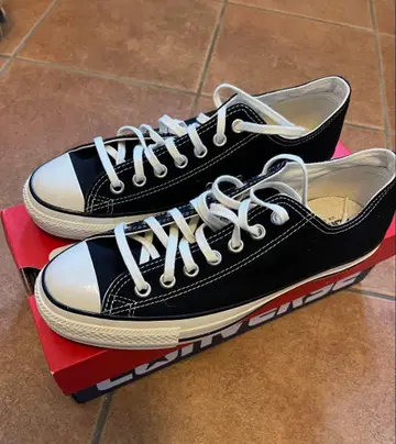 Converse 블랙 로우컷 스니커즈