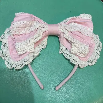 Baby 핑크 리본 머리띠