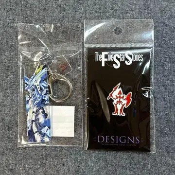 나가노 마모루 디자인전 파이브 스타 이야기 파열의 인형 핀 배지 키링