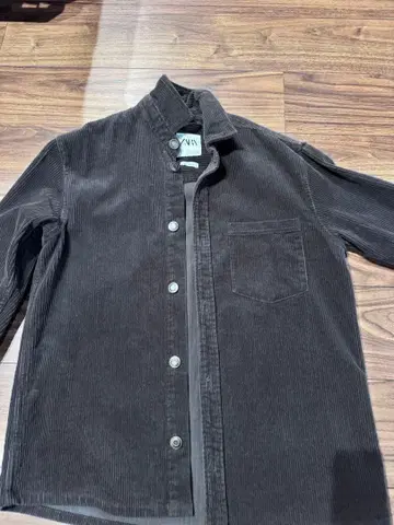 ZARA 블랙 코듀로이 자켓 S