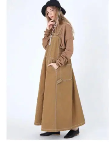 RNA-N 워크 에이프런 원피스 오버롤