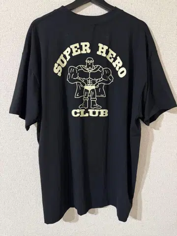 JACKPOT MARKET SUPER HERO CLUB 블랙 T셔츠 XL