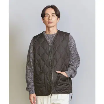 TAION MILITARY V NECK W-ZIP DOWN VEST