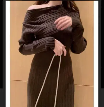 SNIDEL 원숄 니트 원피스 스나이델