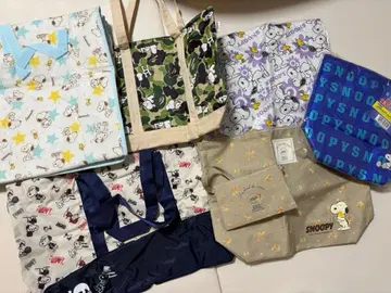 스누피 보냉백 백 가방 7세트