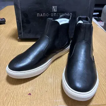 나노 유니버스 블랙 사이드 고어 부츠