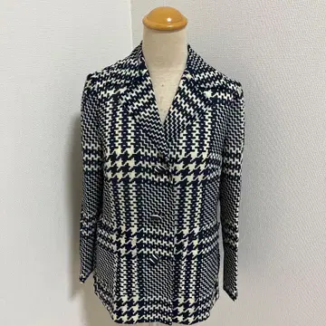 체크 무늬 테일러드 자켓 하운드투스 체크 패턴 자켓 빈티지 쇼와 레트로