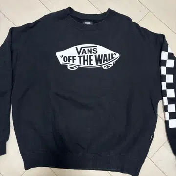 VANS 오프 더 월 맨투맨 블랙