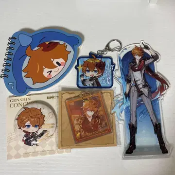 원신 타르탈리아 굿즈 아크릴 스탠드 키링 캔뱃지 메모장