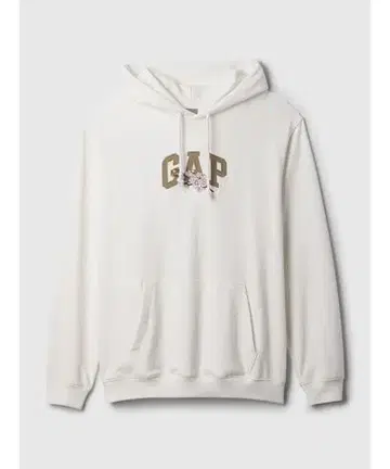 GAP 플라워 자수 화이트 후드티 [미사용 새상품] XL