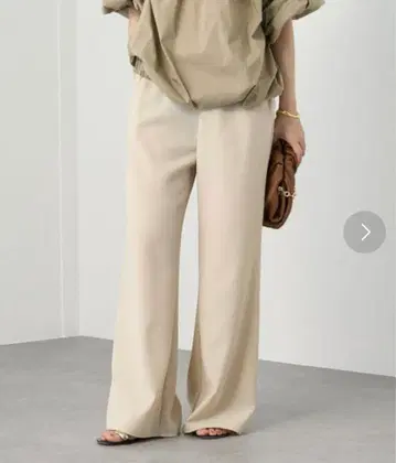 LOUNGEDRESS 이지 와이드 팬츠 베이지 M