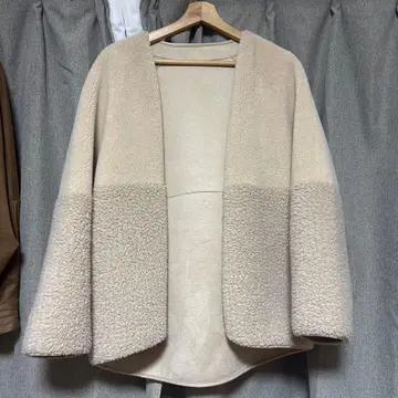 [ 새상품급 ] 스콧 클럽 베이지 보아 플리스 자켓