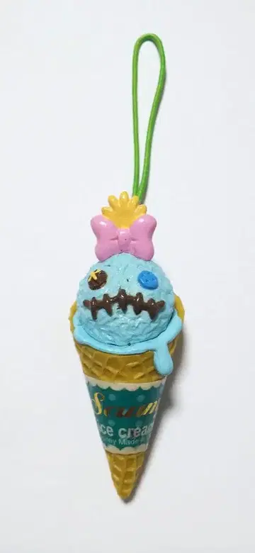 디즈니 아이스크림 마스코트 스크램프 스트랩