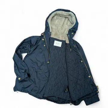 컨디션 최상 슬로브 이에나 마운틴 후드티 네이비 S 라이너 드로 코드