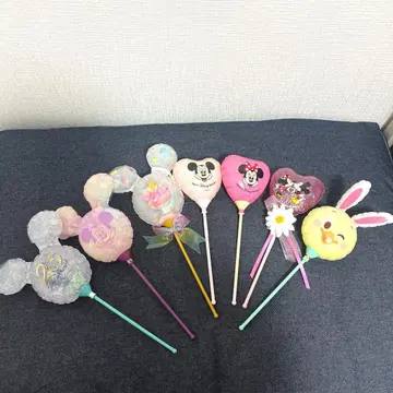 디즈니 캐릭터 기념일 외 손잡이 벌룬 7개 세트