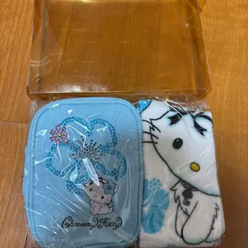 챠미키티 파우치 & 미니 타월 세트