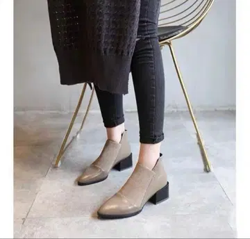 전체.. 베이지 앵클부츠