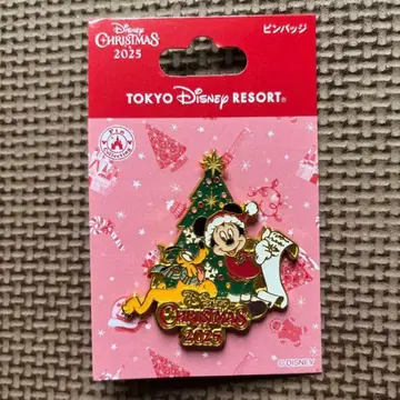 디즈니 크리스마스 2025 핀 배지 미키 플루토 트리