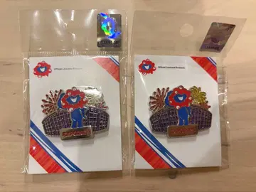 미야쿠미야쿠 대지붕 반지 핀 배지 2개 세트