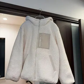 앤디콜 버튼 자켓 후드 부착